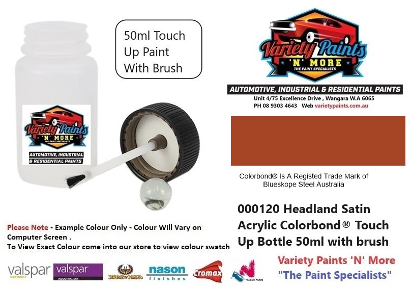 000143 Red Oak / Manor Red Colorbond® Satin Enamel Touch Up Bottle 50ml