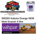 000283 Kubota Orange NEW Matt Enamel 4 litre
