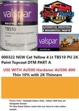 000355 PWC Volvo Yellow 4 Litre 510 PU 2K Paint Topcoat DTM