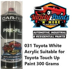031 Toyota White Acrylic Suitable for Toyota Touch Up Paint 300 Grams 
