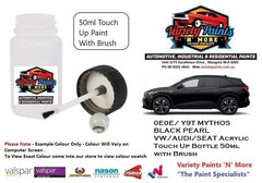0E0E/ Y9T MYTHOS BLACK PEARL VW/AUDI/SEAT Acrylic Touch Up Bottle 50ml with Brush
