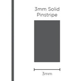 SAAS 1108 Pinstripe CHARCOAL 3MM X 10 Metres
