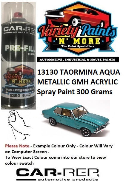 13130 TAORMINA AQUA METALLIC GMH ACRYLIC Spray Paint 300 Grams