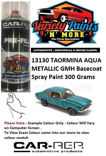 13130 TAORMINA AQUA METALLIC GMH Basecoat Spray Paint 300 Grams