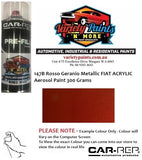 147B Rosso Geranio Metallic FIAT ACRYLIC Aerosol Paint 300 Grams