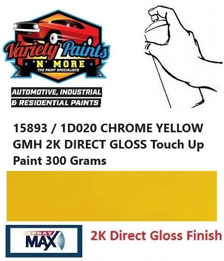 15893 / 1D020 CHROME YELLOW GMH 2K DIRECT GLOSS Touch Up Paint 300 Grams