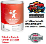 1675 Blue Metallic BASE BASECOAT 500 Debeers 250ML
