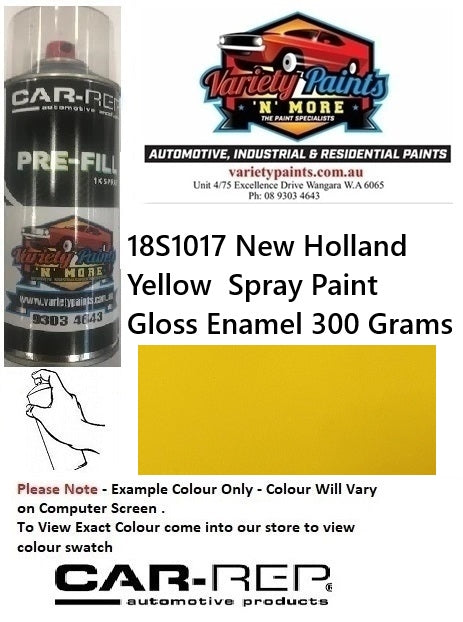 18S1017 New Holland Yellow  Spray Paint Gloss Enamel 300 Grams