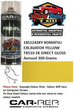 18S1242KY KOMATSU EXCAVATOR YELLOW TB510 2K DIRECT GLOSS Aerosol 300 Grams