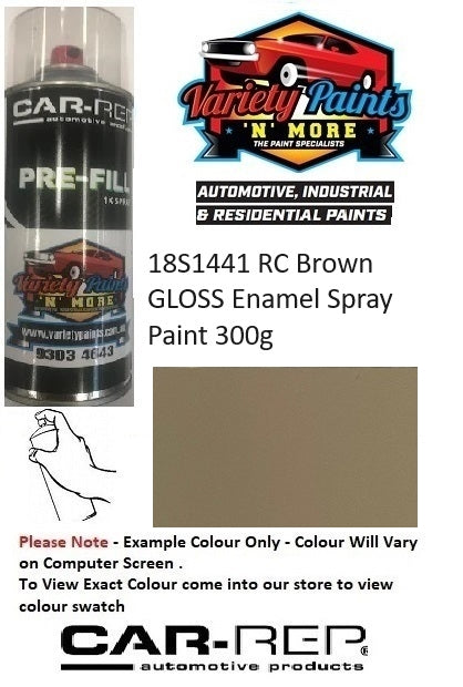 18S1441 RC Brown GLOSS Enamel Spray Paint 300g