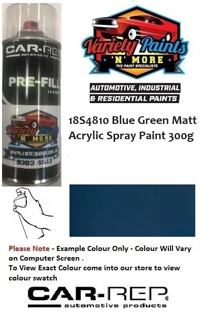 18S4810 Blue Green MATT Acrylic Spray Paint 300g
