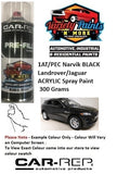 1AT/PEC Narvik BLACK Landrover/Jaguar ACRYLIC Spray Paint 300 Grams