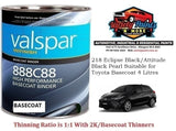 218 Eclipse Black/Attitude Black Suitable for Toyota Basecoat 4 Litres