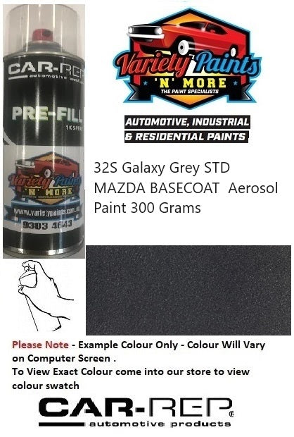 32S Galaxy Grey STD  MAZDA BASECOAT  Aerosol Paint 300 Grams