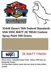 33446 Desert TAN Federal Standards USA MATT 2K TB543 Custom Spray Paint 300 Grams