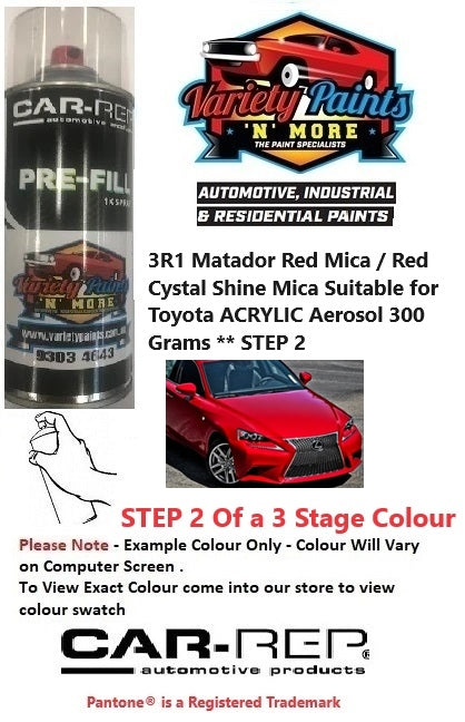 3R1 Matador Red Mica / Red Cystal Shine Mica Suitable for Toyota