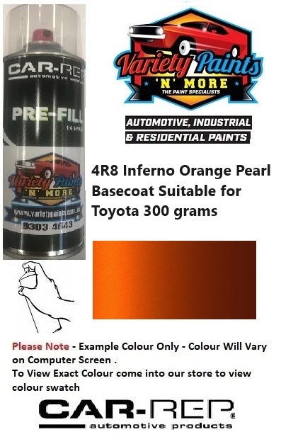 4R8 Inferno Orange Pearl Suitable for Toyota 300 grams
