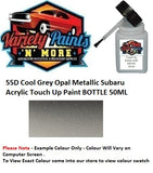 55D Cool Grey Opal Metallic Subaru Acrylic Touch Up Paint BOTTLE 50ML