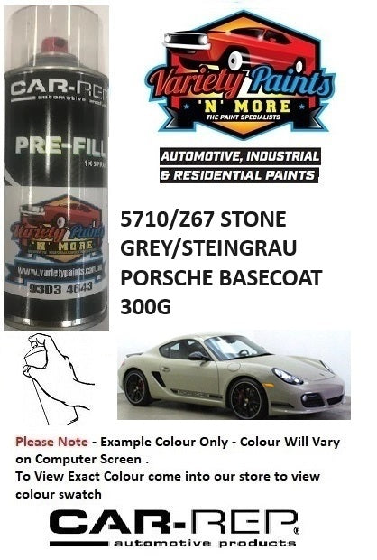 5710/Z67 STONE GREY/STEINGRAU PORSCHE BASECOAT 300G