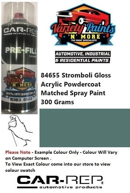 84655 Stromboli Gloss Acrylic Powdercoat Matched Spray Paint 300 Grams 1IS 51A