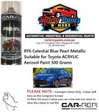 8Y6 Celestial Blue Pearl Metallic Suitable for Toyota ACRYLIC Aerosol Paint 300 Grams