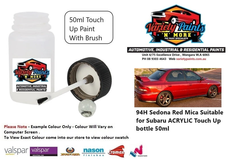 94H Sedona Red Mica Suitable for Subaru ACRYLIC Touch Up bottle 50ml