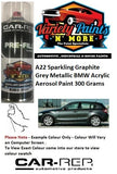 A22 Sparkling Graphite Grey Metallic BMW Acrylic Aerosol Paint 300 Grams