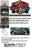 A22 Sparkling Graphite Grey Metallic BMW Basecoat Aerosol Paint 300 Grams