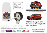 AAQ Wild Orange Metallic KIA Basecoat Touch Up Bottle 50ml with Brush