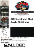 ALPHA 4x4 Matt Black Acrylic 300 Grams