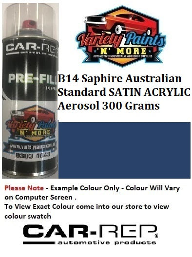 B14 Saphire Australian Standard SATIN ACRYLIC Aerosol 300 Grams