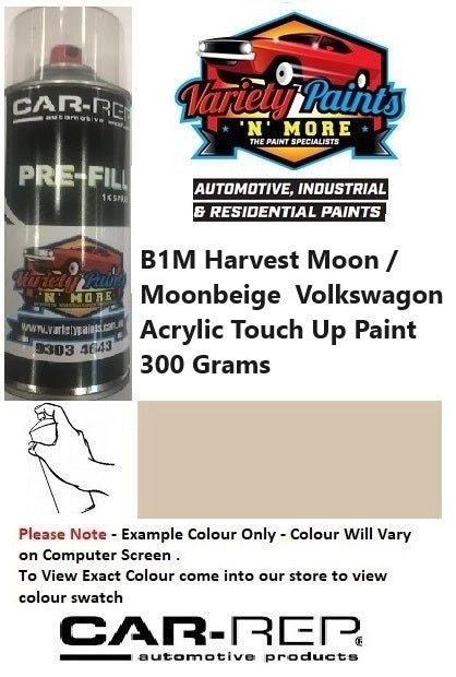 B1M Harvest Moon / Moonbeige  Volkswagon Acrylic Touch Up Paint 300 Grams 20IS SH1