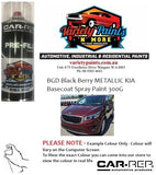 BGD Black Berry METALLIC KIA Basecoat Spray Paint 300G