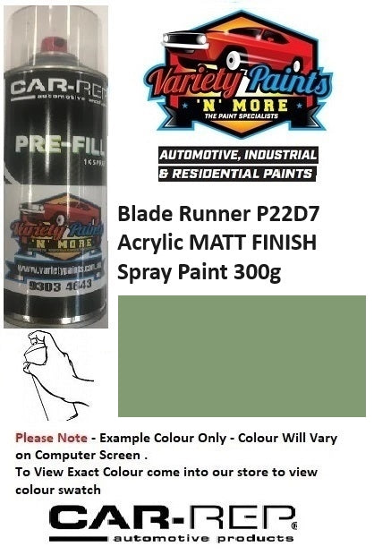 Blade Runner P22D7 Acrylic MATT FINISH Spray Paint 300g