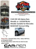 C349 OR 349 Alpine Rain Metallic /LASURITBLAU Metallic Suitable for Mercedes Basecoat Aerosol 300g