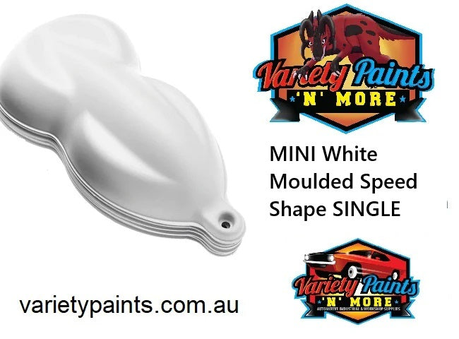MINI White Moulded Speed Shape