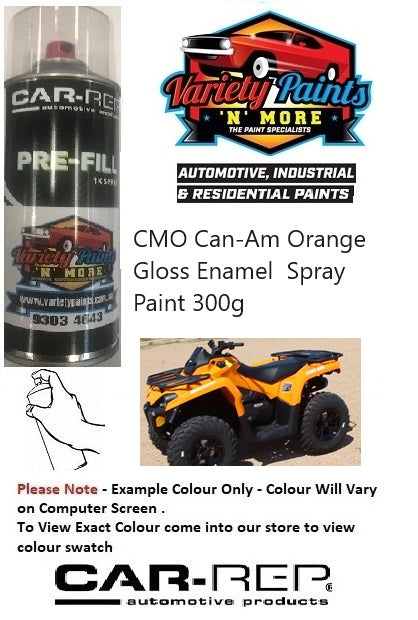 CMO Can-Am Orange Gloss Enamel  Spray Paint 300g 1IS 14A