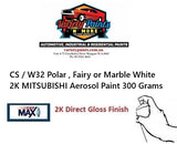 CS / W32 Polar , Fairy or Marble White 2K MITSUBISHI Aerosol Paint 300 Grams