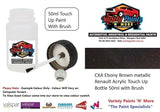 CXA Ebony Brown metallic Renault Acrylic Touch Up Bottle 50ml with Brush