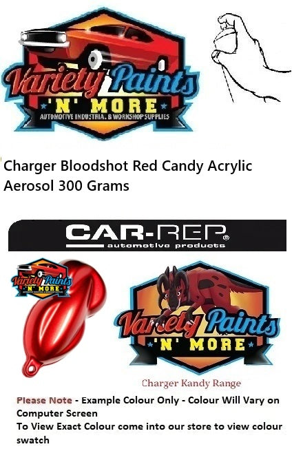 Charger Bloodshot Red Candy Acrylic Aerosol 300 Grams