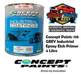 Concept Paints 110 GREY Industrial Epoxy Etch Primer 4 Litre
