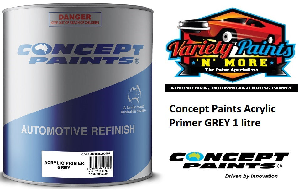 Concept Paints Acrylic Primer GREY 1 litre