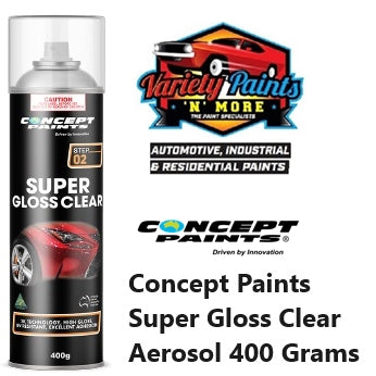 Concept Paints Super Gloss Clear Aerosol 400 Grams