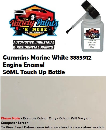Cummins Marine White 3885912 Engine Enamel 50ML Touch Up Bottle