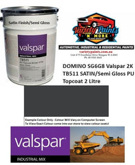 DOMINO SG6G8 Valspar 2K TB511 Semi Gloss PU Topcoat 2 Litre