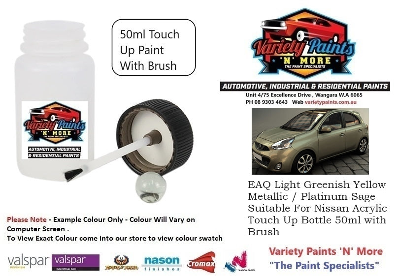 EAQ Light Greenish Yellow Metallic / Platinum Sage Suitable For Nissan Acrylic