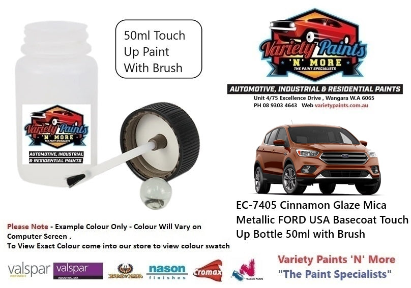 EC-7405 Cinnamon Glaze Mica Metallic FORD USA Basecoat Touch Up Bottle 50ml with Brush