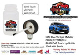 ESM Blue Vertigo Metallic PEUGEOT/CITROEN BASECOAT Touch Up Bottle 50ml with Brush