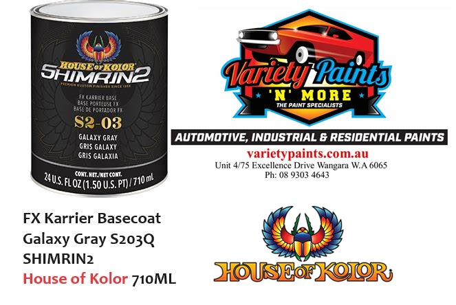FX Karrier Basecoat Galaxy Gray S203Q  SHIMRIN2 House of Kolor 710ML