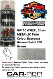 G6110 WHEEL Silver METALLIC Paint Colour Basecoat  Aerosol Paint 300 Grams